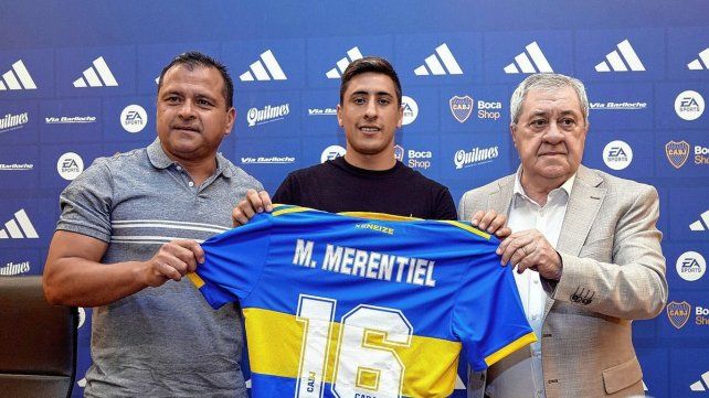 Miguel Merentiel fue presentado como nuevo refuerzo de Boca.