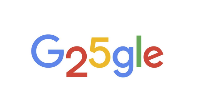 Google festeja su 25 aniversario con un llamativo doodle.