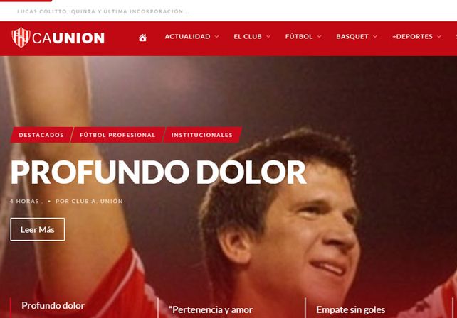 Unión recuerda a Diego Barisone y le rinde homenaje en las redes sociales