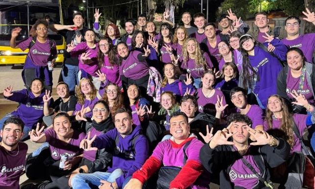 Parte de la agrupación radical tras las elecciones en la Facultad de Ciencia Política y Relaciones Internacionales de la UNR.&nbsp;