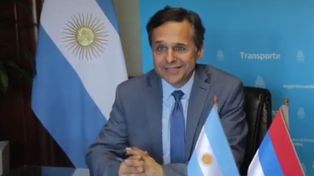 El ministro de Transporte de la Nación, el rosarino Diego Giuliano.