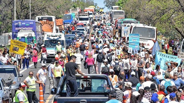 Recorrido. Para llegar al Santuario de La Loma desde la ermita de Hasenkamp se caminan 90 kilómetros.