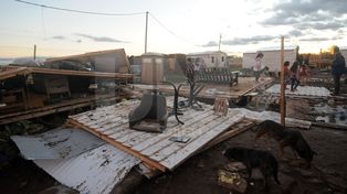 Impactantes imágenes del temporal en La Vuelta del Paraguayo