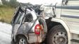 dos personas muertas es el saldo que dejo el choque frontal entre un camion y un auto