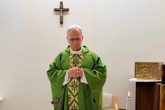 El Papa León XIV celebró misa el viernes 16 de octubre en el policlínico Agostino Gemelli de Roma