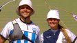 Alma Pueyo y Esteban Silva lograron la medalla plateada en tiro con arco mixto