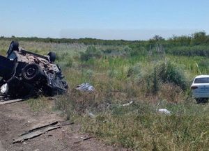 Tremendo choque frontal en una ruta, con dos muertos y tres heridos