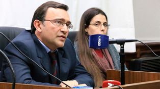 El fiscal coordiandor Lisandro Beherán y la fiscal Martina Cedrés