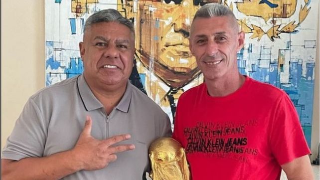 Claudio Chiqui Tapia junto al ex directivo leproso