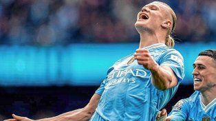 Erling Haaland marcó cuatro goles para el Manchester City.