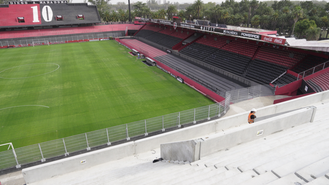 La vista desde arriba de la nueva tribuna de Newell's, que tendrá una capacidad para 7 mil hinchas.