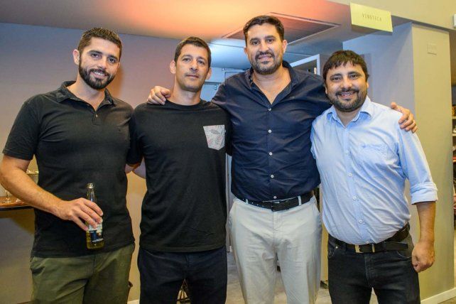 Sebastián Carlutti, Ramiro Rivas, Ariel Muccilli y Gustavo Rios
