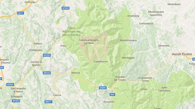 Un terremoto de intensidad 5,4 sacude el centro de Italia