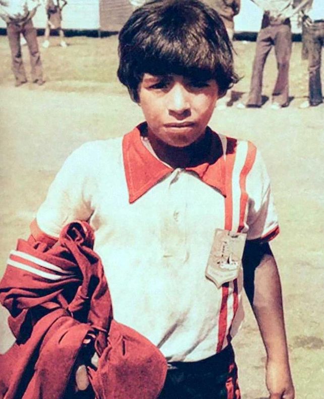 El pequeño Diego Maradona.