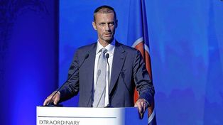 El presidente de la UEFA celebró otro revés a la Superliga