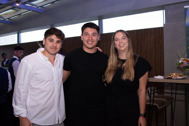 Valentín Glusman, Joaquín Erlij y Catalina Scaglione  