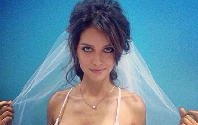 Zaira Nara lookeada como una sugerente novia en ropa interior