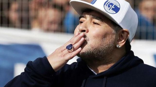 Era frecuente ver a Diego con el anilllo de diamantes cuando era técnico de Gimnasia.&nbsp;
