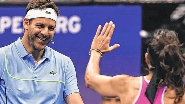 Juan Martín Del Potro compartió una jornada especial con Gabriela Sabatini en el US Open.