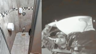 Pidió ir al baño de una estación de servicio y robó un inodoro