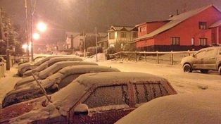 Ushuaia festeja con una nevada la llegada del invierno