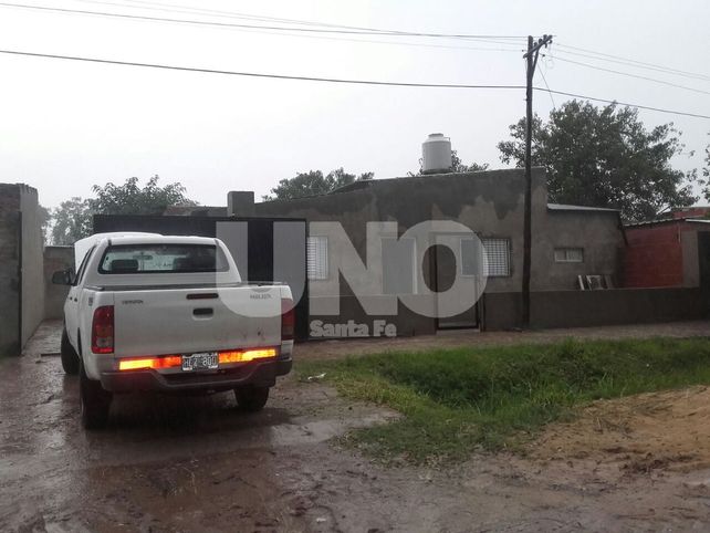 En Santo Tomé. Los investigadores allanaron la vivienda el 2 de abril pero el sindicado narco no estaba.&nbsp;