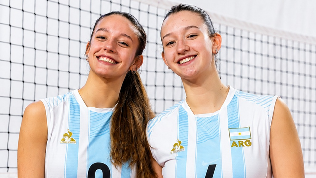 Vóley. Paula Dianda Bollettini y Martina Boldt