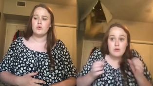 Furor en TikTok: mientras cantaba en su habitación su madre cayó del cielo