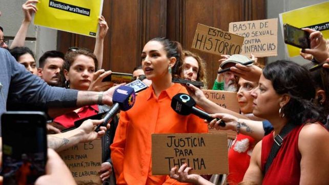 Thelma Fardin habló al cabo de la declaración de Juan Darthés en el juicio por abuso sexual que se le sigue en Brasil.&nbsp;