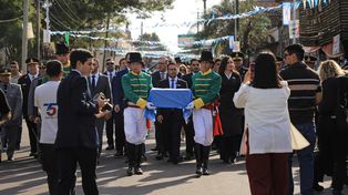 Saladas, en la provincia de Corrientes, fue epicentro de un importante homenaje con la llegada de los restos del granadero que se sacrificó por San Martín