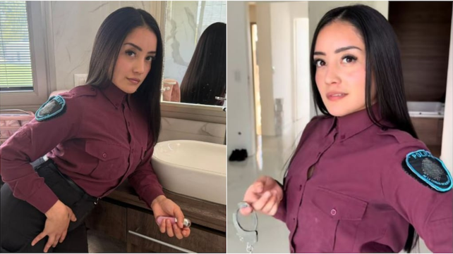 La policía suspendida por videos de TikTok: No soy la única que tiene un segundo trabajo
