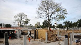 La Plaza Alberdi tiene un avance de obra del 55 %