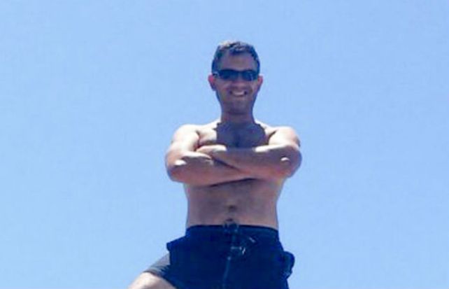 Penoso. Javier Caballero en una foto tomada antes de la tragedia.
