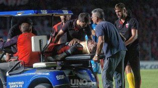Javier Toledo sufrió una dura lesión y no estará presente en el partido que Colón jugará ante Gimnasia de Mendoza.