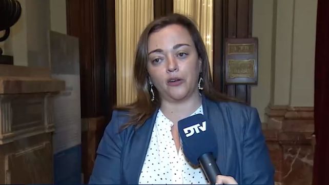 La presidenta de la Cámara de Diputados de la Nación
