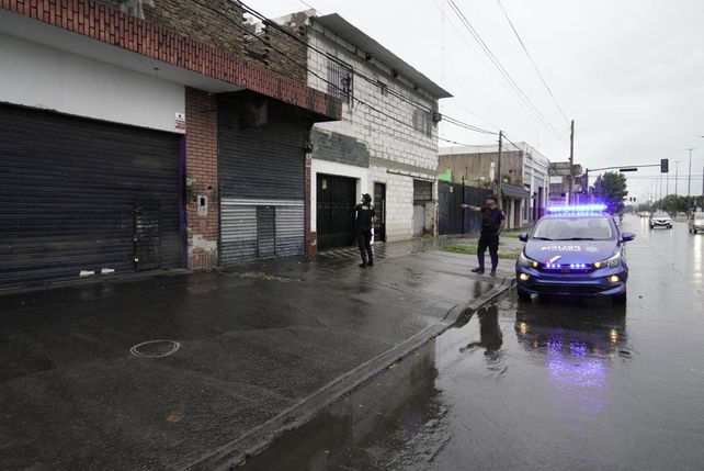 La escena del crimen: la policía trabajaba este martes a la mañana en el lugar del hecho.&nbsp;