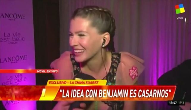 La China Suárez contó cómo fue la romántica propuesta de casamiento de Vicuña