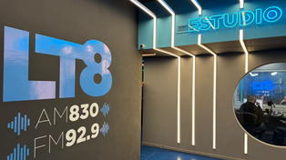 El renovado estudio de LT8, inaugurado este año