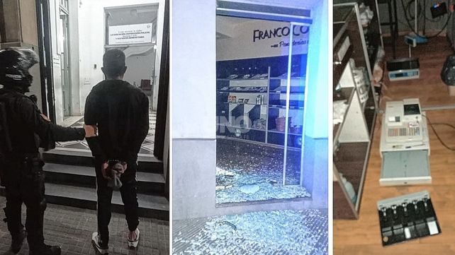 El delincuente fue sorprendido dentro de la panadería ubicada en 1 de Mayo y Juan de Garay. El delincuente fue sorprendido dentro de la panadería ubicada en 1 de Mayo y Juan de Garay.