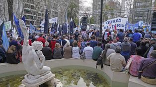La dirigencia y la militancia del PJ, movilizadas ante la situación judicial de Cristina Fernández de Kirchner.&nbsp;