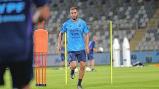 Germán Pezzella y Guido Rodríguez tuvieron su primer entrenamiento.