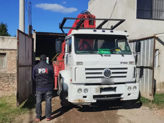 Uno de los camiones con los que transportaban los Transormadores