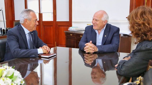 Cónclave. Lifschitz y Barletta se reunieron&nbsp;en la Casa de Gobierno de Santa Fe.