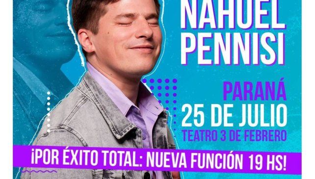 Nahuel Pennisi: Me emociona lo que sucede en Paraná con mis canciones