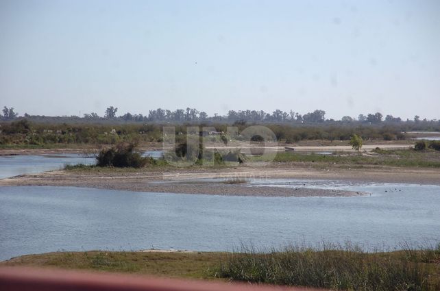 Bajante. Así está hoy el río Salado.&nbsp;