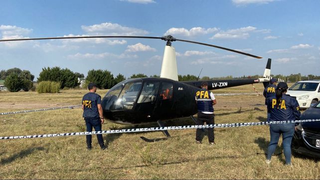 El helicóptero que los delincuentes pensaban usar para el escape de Alvarado fue secuestrado por la Policía Federal y el Servicio Penitenciario. 