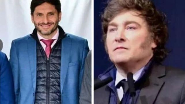 Maximiliano Pullaro y Javier Milei usan la misma prenda bajo sus camperas o sacos: un chaleco negro