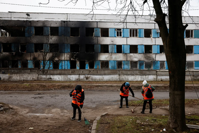 La maternidad de la ciudad de Dnipro fue destruida por los misiles lanzados por Rusia. Un crimen de guerra más de Moscú. 