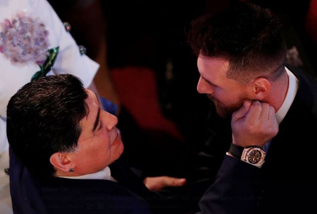 Qué le dijo Maradona a Messi cuando lo corrió en la segunda parte de la cumbre en The Best