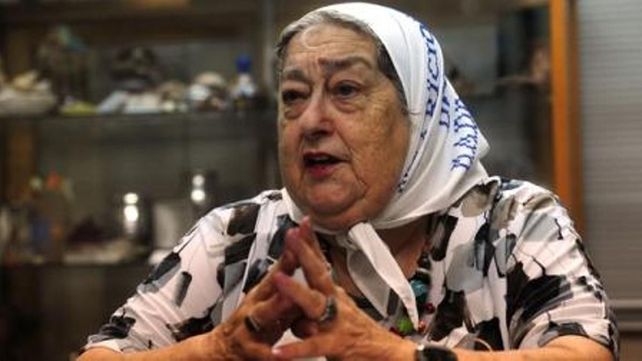 La presidenta de la Asociación Madres de Plaza de Mayo